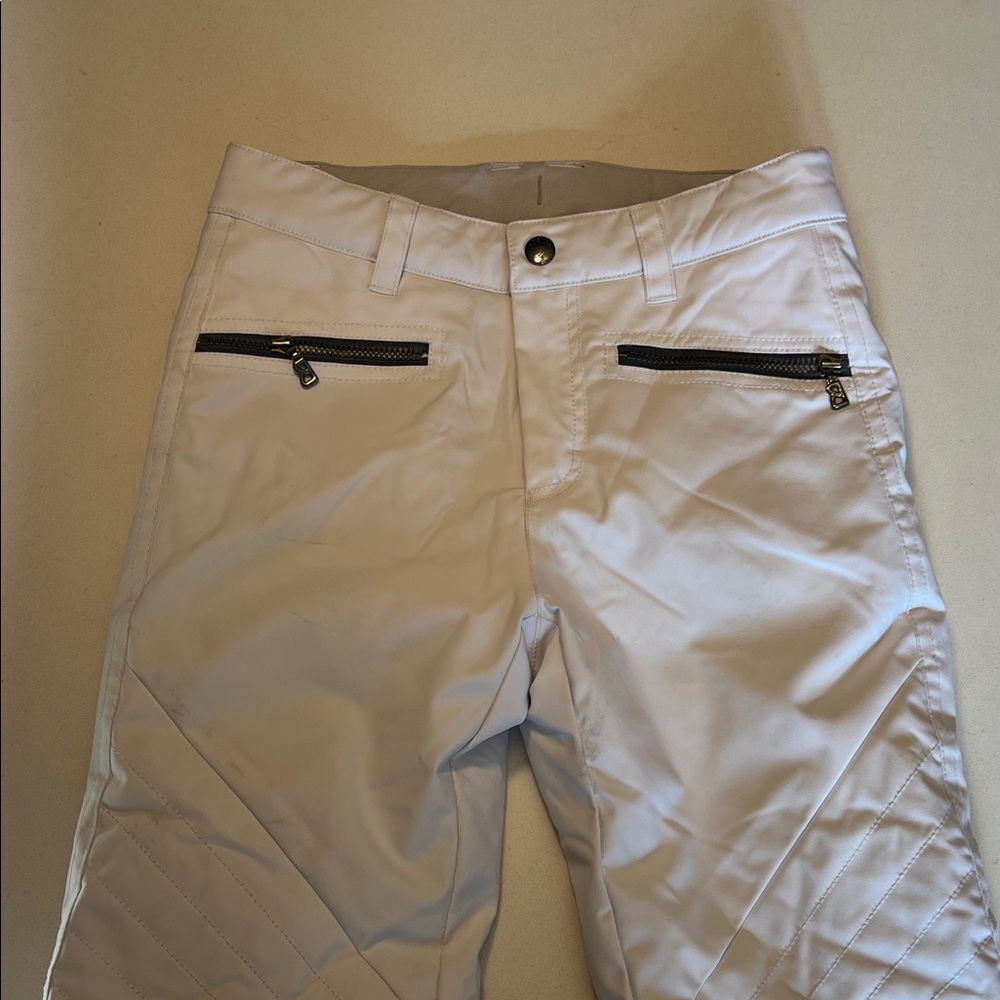 Bogner Girls White Snow Pant. Size 8
